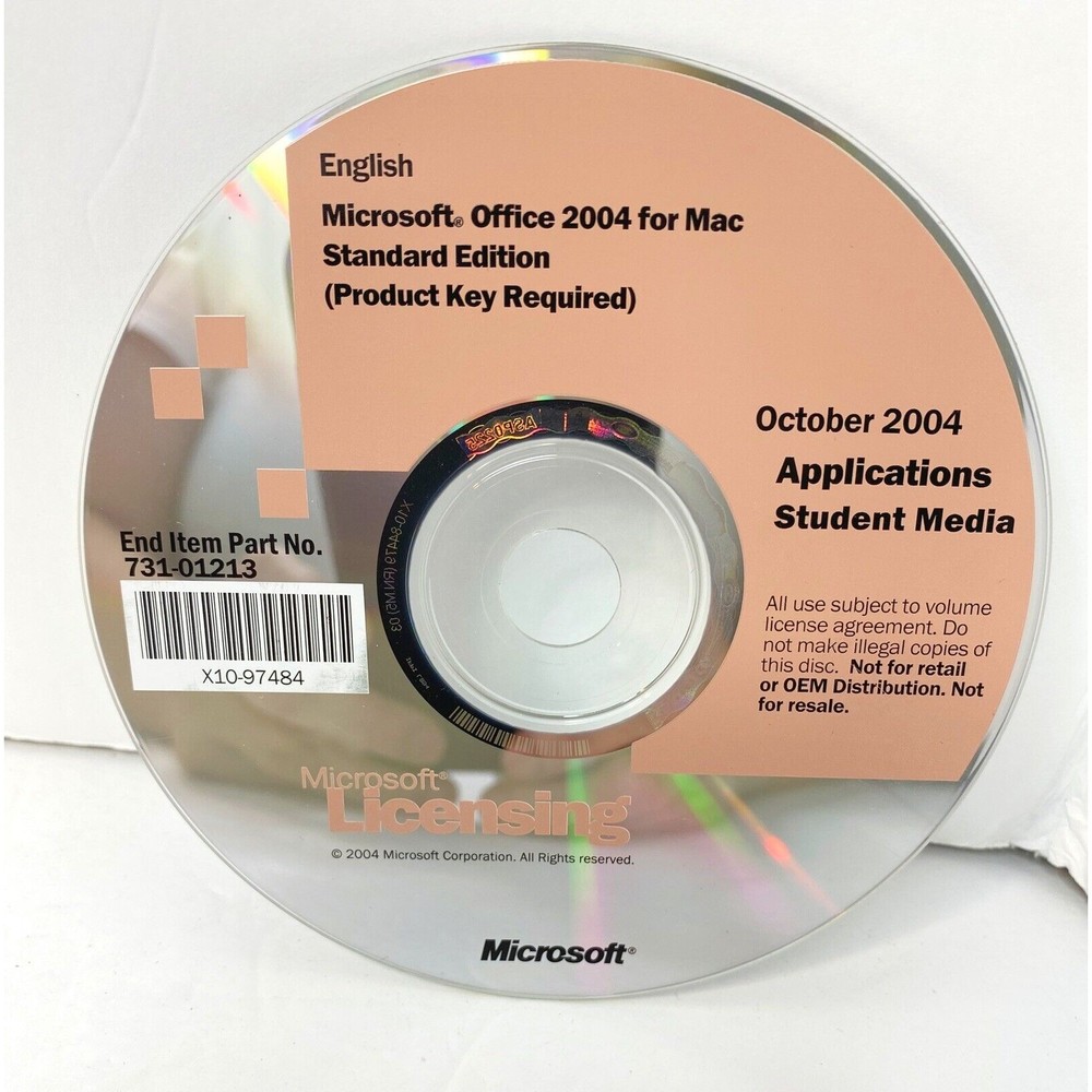 Microsoft WINDOWS XP Professional w/SP 2 - 2004 Student Media - DISC only